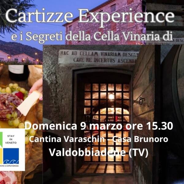 Domenica 9 Marzo ore 15.30: Cartizze Experience e I Segreti della Cella Vinaria di Valdobbiadene