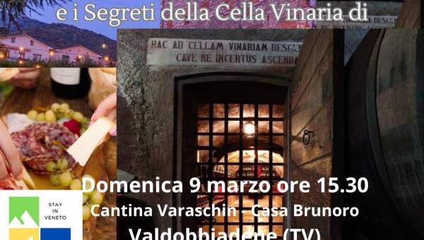 Domenica 9 Marzo ore 15.30: Cartizze Experience e I Segreti della Cella Vinaria di Valdobbiadene