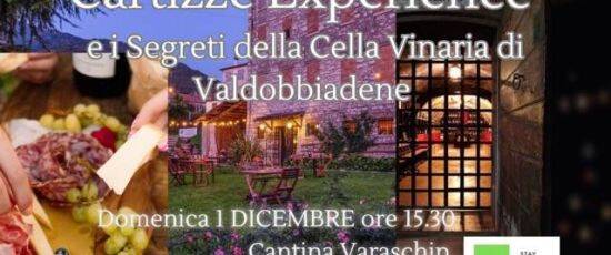 Domenica 1 Dicembre ore 15.30: Cartizze Experience e I Segreti della Cella Vinaria di Valdobbiadene